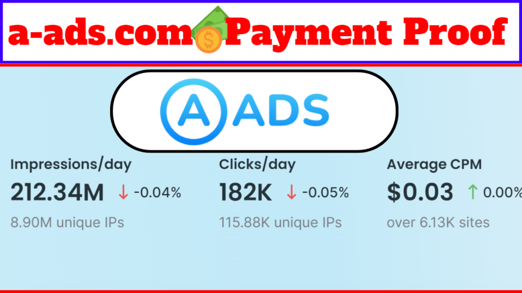 a-ads.com Latest Payment Proof and Review 2024